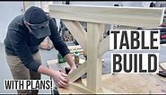 Simple & STRONG Joinery | Not Rustic Farmhouse Style Table & Bench