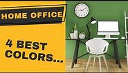 4 Great Home Office Color Ideas That Boost Productivity!