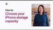 How to choose your iPhone storage capacity | Apple Support
