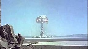 Nevada Atom Bomb Test - Colour Footage of Mushroom Cloud