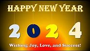 Sparkling New Beginnings: Happy New Year 2024 Celebration! | Powerpoint Tutorial