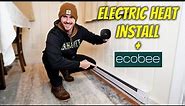 Electric Baseboard Heat Install with ecobee smart Thermostat