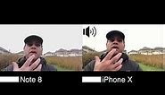 4k Camera Battle! iPhone X vs Samsung Note 8