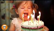 Funniest Baby Birthday Collapse Caught on Youtube - Funny Baby Videos | Just Funniest