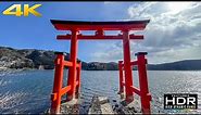 ⛩️ [4K HDR] Visit Of Hakone Shrine | Mystical Forest And Torii In The Lake Ashi