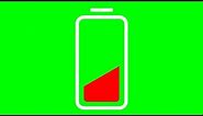 green screen - low battery