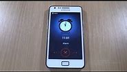 Samsung Galaxy S2 white Voice Type Alarm Screen