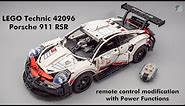 LEGO Technic 42096 Porsche 911 RSR motorization with Power Functions