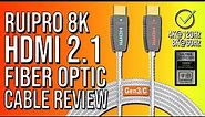 RUIPRO Crystal 8K HDMI 2.1b Certified Fiber Optic Cable Review - Perfect for Gaming & Home Theater