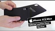 iPhone XS Max Leather Case - Black Hands On Review