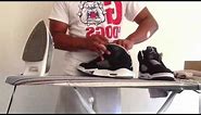 How to UNCREASE your suede shoes. ( Jordan Oreo 5's )