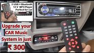 Upgrade any CAR Stereo with 12V MP3 KIT (USB + BLUETOOTH + AUX + FM + Mobile Charger)