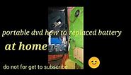 portable repair at home dvd player how to replaced battery english