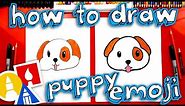 How To Draw The Puppy Emoji 🐶