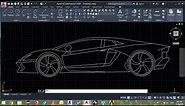 How to design car in AutoCAD (हिन्दी) tutorial