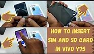 How to insert Sim Card And SD Cart in VIVO Y75| How to Insert 2 sim & SD card ? Vivo Y75