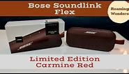 Sonic Elegance: Bose SoundLink Flex Limited Edition Carmine Red Bluetooth Speaker