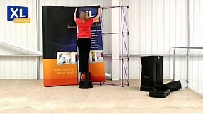 Pop up Display Stands | How to set up your 3x3 Pop up stand with counter and lights by XL Displays
