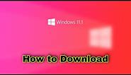 How to Download windows 11.1 | How to install windows 11.1 | Download windows 11 | BC Repair