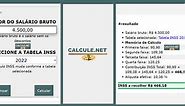 Calculadora INSS - [Cálculo trabalhista] - Calcule.net