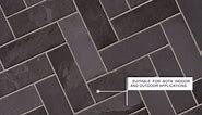 MSI Montauk Black 12 in. x 24 in. Gauged Slate Floor and Wall Tile (56 cases/560 sq. ft./pallet) SMONBLK1224PL