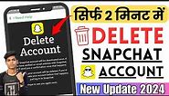 How To DELETE Snapchat Account 2024 Permanently [NEW UPDATE] | Snapchat Account Delete Kaise Kare