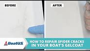 How To Fix Boat Gelcoat Spider Cracks, Hairline Cracks, and Crazing [MATERIALS LIST👇] | BoatUS