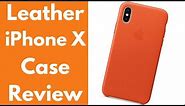 Apple Leather iPhone X Case Review