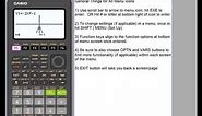 fx-9750GIII Graphing Calculator: Graph Menu Overview