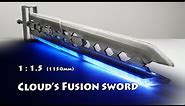 Design and 3D Printing a Cloud's Fusion Sword from PLA