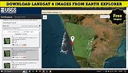 Downloading Landsat 8 image from Earth Explorer - USGS