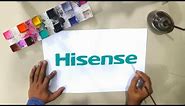 How to draw the Hisense logo