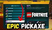 How to Unlock EPIC Pickaxe in LEGO Fortnite #fortnitelego