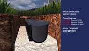 U.S. TRENCH DRAIN 13 in. Storm Water Pit and Catch Basin for Modular Trench and Channel Drain Systems with Galvanized Steel Grate 80071G