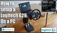 How to setup a Logitech G29 steering wheel on a PC