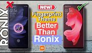 New Fingerprint Theme Better Than Ronix Theme | Indisplay Fingerprint Theme MIUI