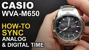 Casio WVA-M650 - Adjusting Watch hands - module 5110