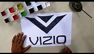 How to draw the VIZIO logo