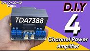 TDA7388 4 Channel Power Amplifier Board • DIY Amplifier • 40+40+40+40 Watts • Ultimax • FT: JLCPCB