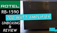 ROTEL RB 1590 AMPLIFIER Review With MartinLogan ESL X | The 700 Watt BEAST!