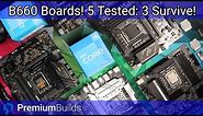 Best B660 Motherboard? Five affordable boards tested with i3, i5 and i7... Only 3 Survive!