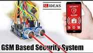 how to make home security system using gsm module arduino.
