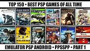 Top 150 Best PSP Games Of All Time | Best PSP Games | Emulator PSP Android / Part 1