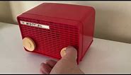Bluetooth Ready To Go - Little Red Devil 1955 Motorola Model 56A Vacuum Tube AM Radio