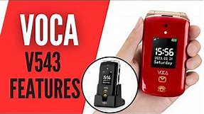 VOCA V543 Features Overview - Why You Need to Buy this Phone - Big Button Senior Flip Phone [4K]