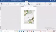 how to make a wedding invitation card on Microsoft word [FREE TEMPLATE]