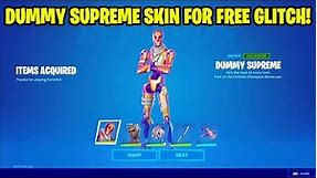 HOW TO GET DUMMY SUPREME SKIN IN FORTNITE!