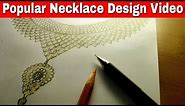 How To Create🔥Big Gold Necklace Design | Jewellery Design | Gold Necklace Design | Jewelry Design