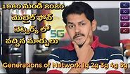 Generations of Mobile Network 1g 2g 3g 4g 5g: Explained!, in Telugu, Tech-Logic