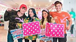 Shopping for our Boyfriends at Girly Stores Challenge 🎀